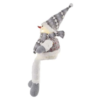 Decoração de Natal LED 6xLED/3xAA boneco de neve