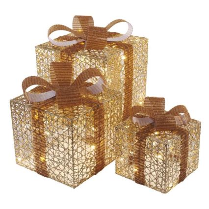 Decoração de Natal LED 72xLED/1,35W/230V dourada