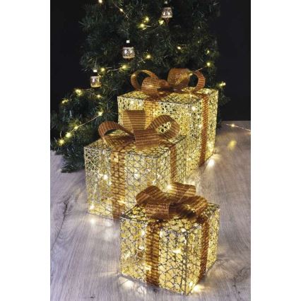 Decoração de Natal LED 72xLED/1,35W/230V dourada