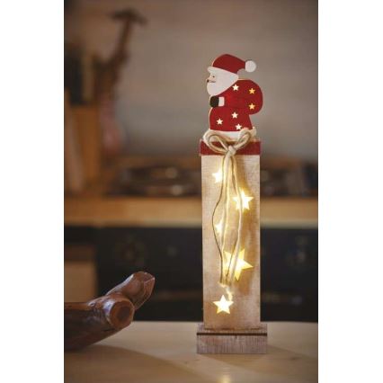 Decoração de Natal LED 7xLED/2xAA pai natal