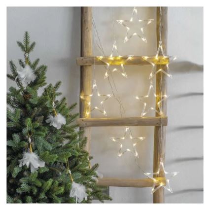 Decoração de Natal LED LED/0,3W/3xAA, bola com diâmetro de 12 cm