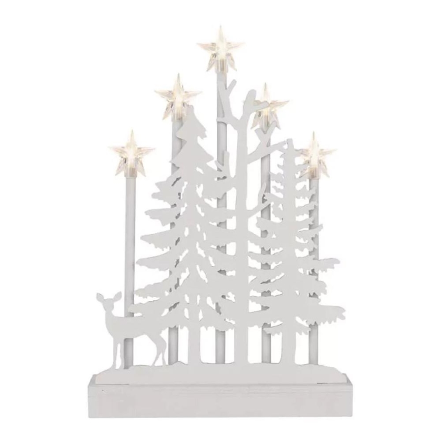 Decoração de Natal LED LED/2xAA branco quente
