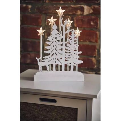 Decoração de Natal LED LED/2xAA branco quente