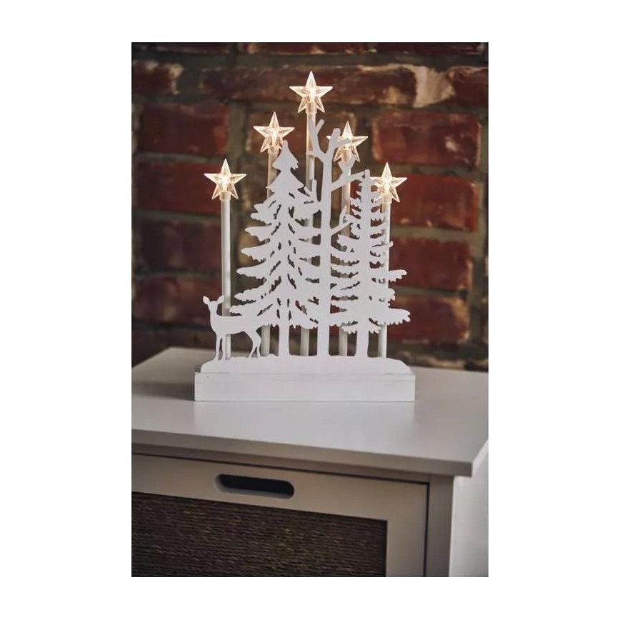 Decoração de Natal LED LED/2xAA branco quente