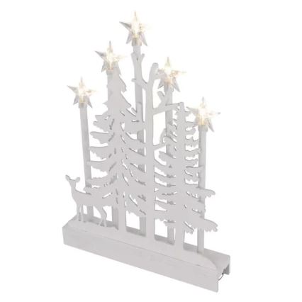 Decoração de Natal LED LED/2xAA branco quente