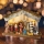 Decoração de Natal LED LED/2xAA/branco quente presépio