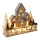 Decoração de Natal LED LED/2xAA madeira de aldeia