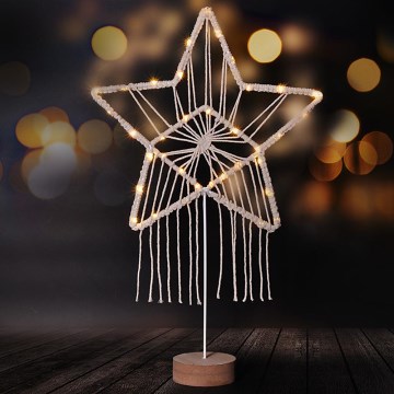 Decoração de Natal LED LED/2xAAA estrela