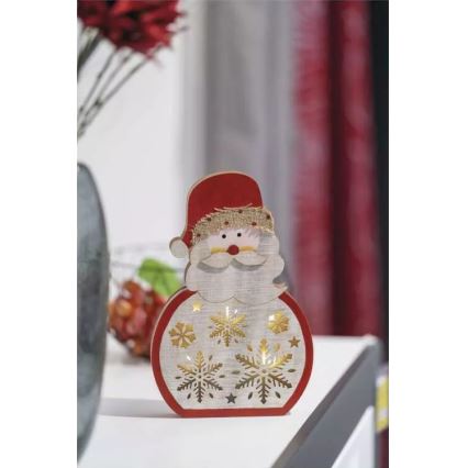 Decoração de Natal LED LED/2xAAA Santa