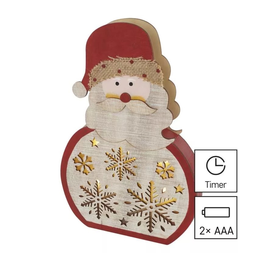 Decoração de Natal LED LED/2xAAA Santa