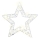 Decoração de Natal LED LED/3xAA/branco quente estrela