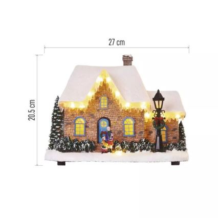 Decoração de Natal LED LED/3xAA casa