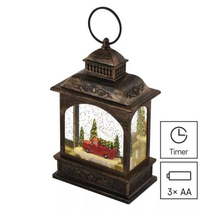 Decoração de Natal LED LED/3xAA lanterna
