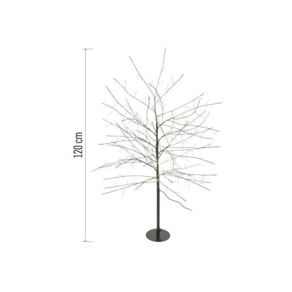 Decoração de Natal LED para exterior 600xLED/3,8W/230V 120 cm branco quente IP44