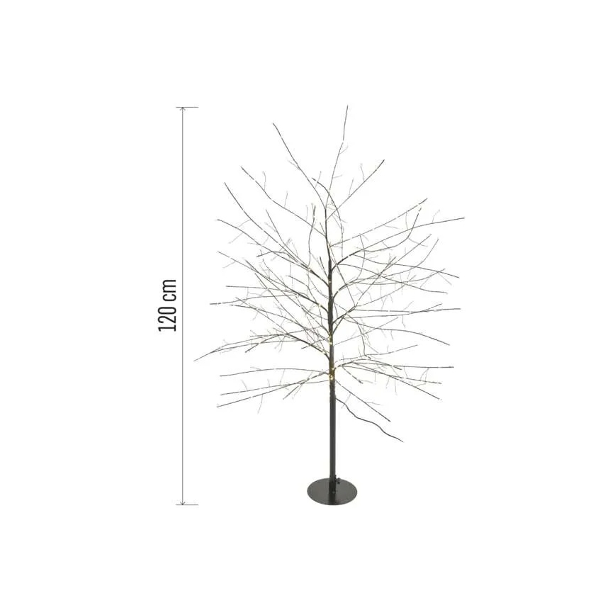 Decoração de Natal LED para exterior 600xLED/3,8W/230V 120 cm branco quente IP44