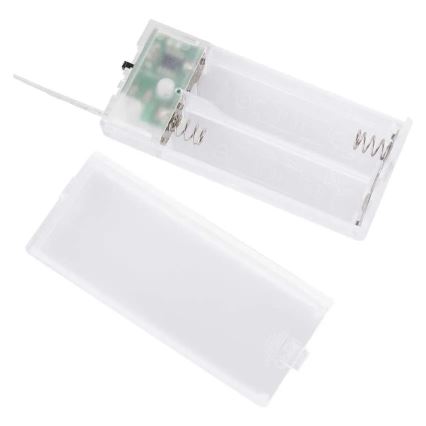 Decoração de Natal LED — 40 LEDs, 2x AA, branco quente, motivo cidade