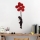 Decoração de parede 100x34 cm rapariga metal/musgo