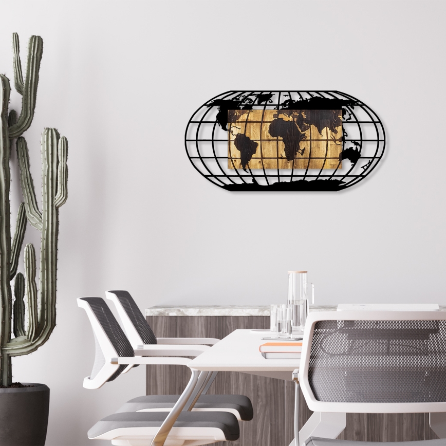 Decoração de parede 102x50 cm globo