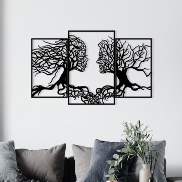 Decoração de parede 116x71 cm Árvore da Vida metal