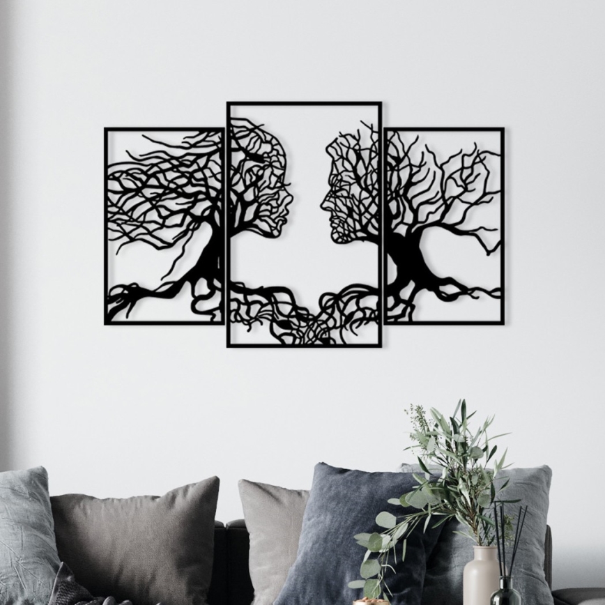 Decoração de parede 116x71 cm Árvore da Vida metal