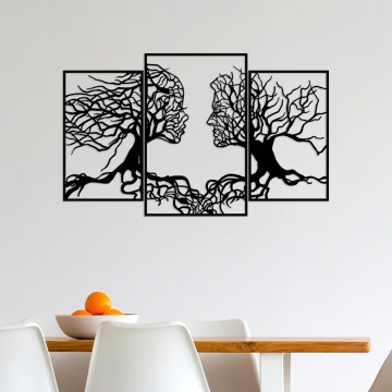 Decoração de parede 116x71 cm Árvore da Vida metal