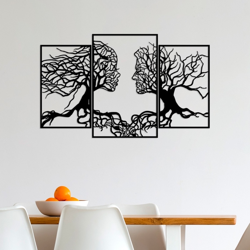 Decoração de parede 116x71 cm Árvore da Vida metal
