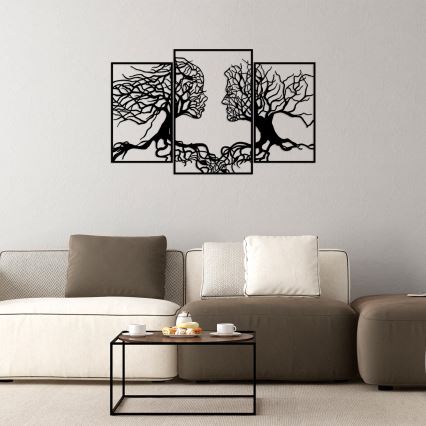 Decoração de parede 116x71 cm Árvore da Vida metal