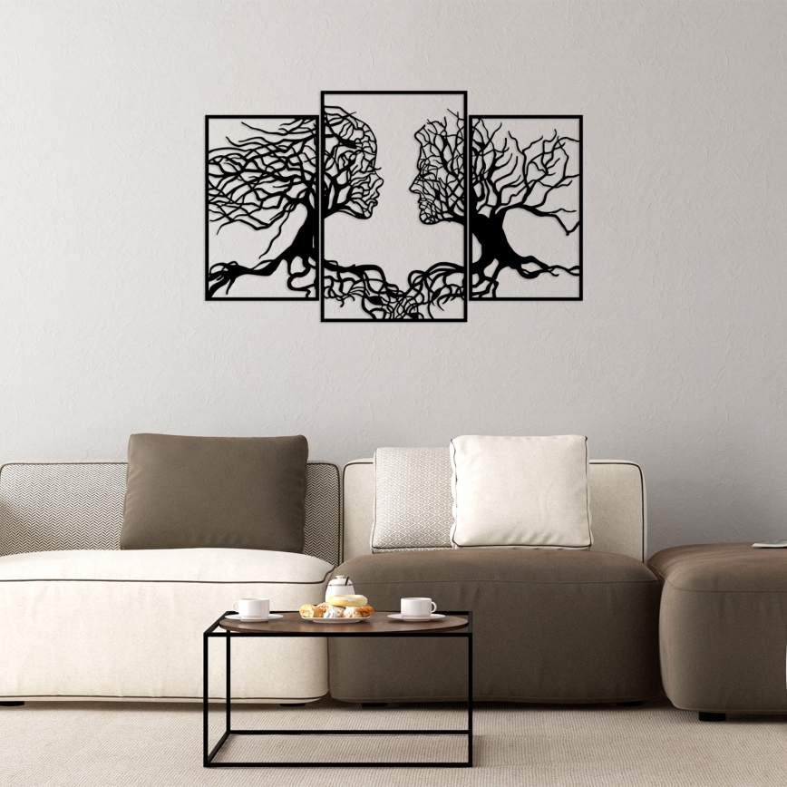 Decoração de parede 116x71 cm Árvore da Vida metal