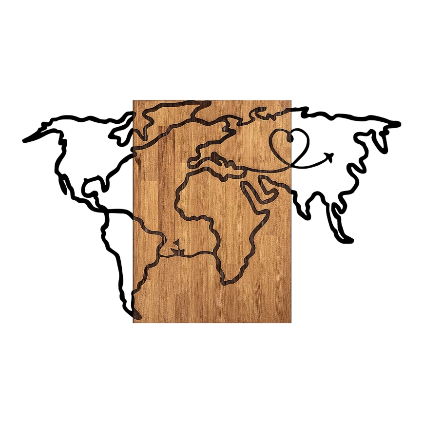 Decoração de parede 118x70 cm mapa