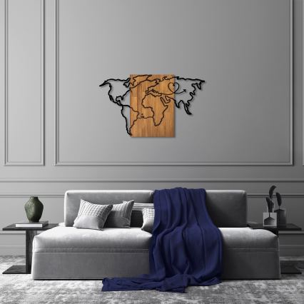 Decoração de parede 118x70 cm mapa