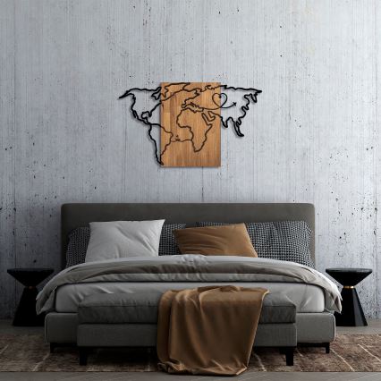 Decoração de parede 118x70 cm mapa