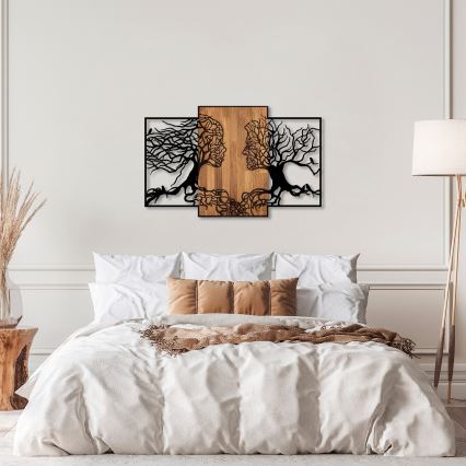 Decoração de parede 125x79 cm árvores da vida