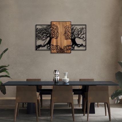 Decoração de parede 125x79 cm árvores da vida
