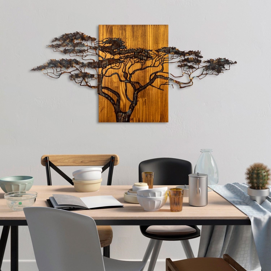 Decoração de parede 144x70 cm árvore