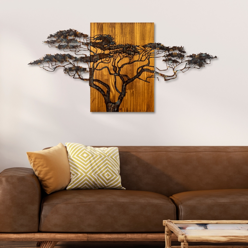 Decoração de parede 144x70 cm árvore