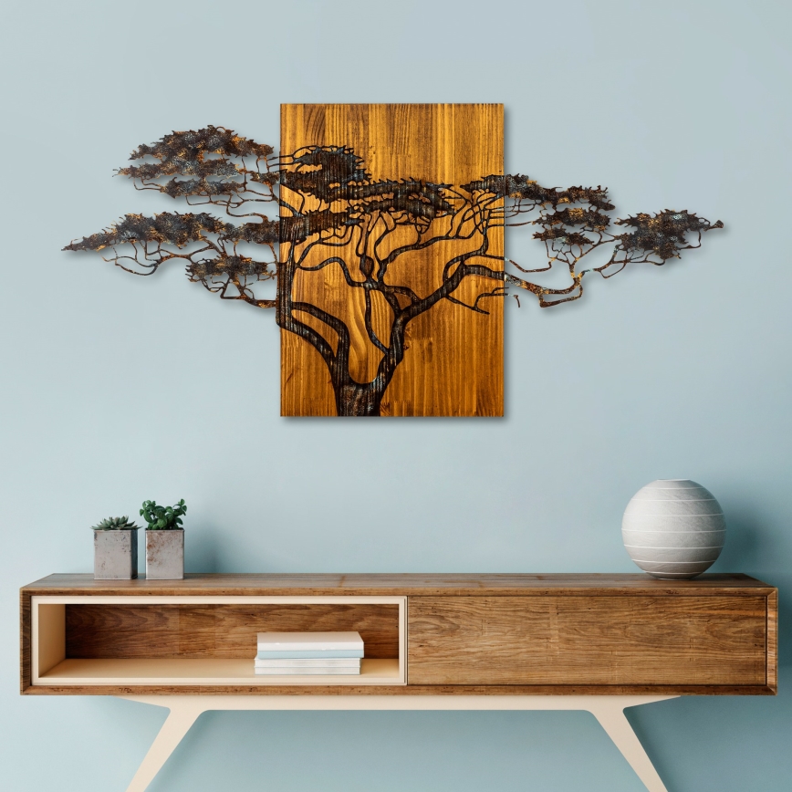 Decoração de parede 144x70 cm árvore