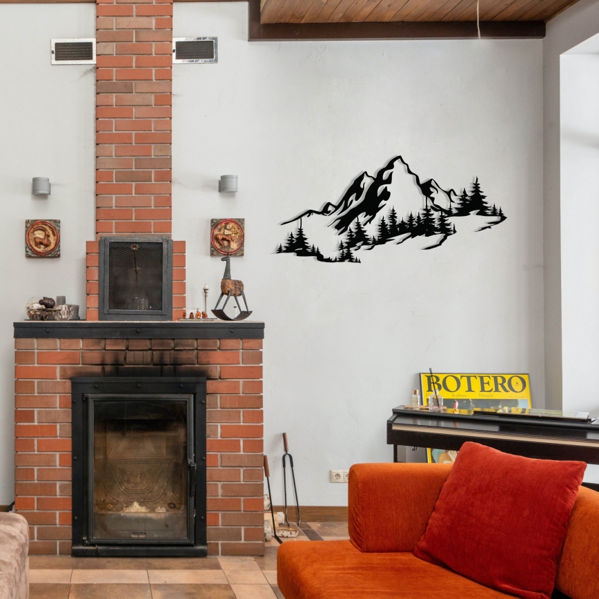 Decoração de parede 30x67 cm montanhas