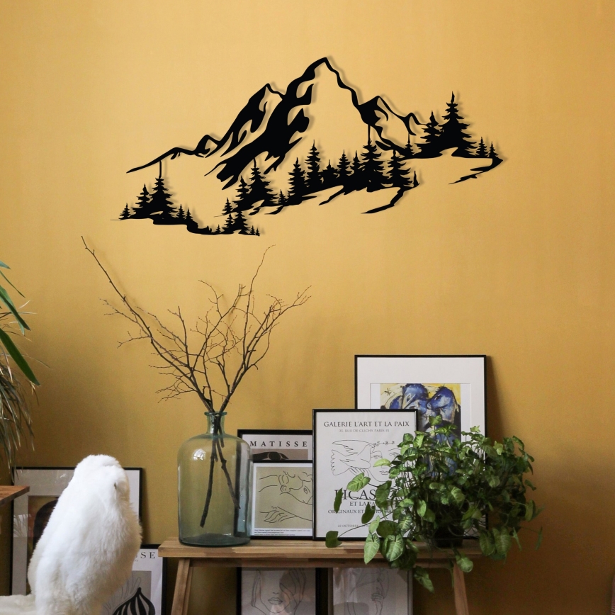 Decoração de parede 30x67 cm montanhas