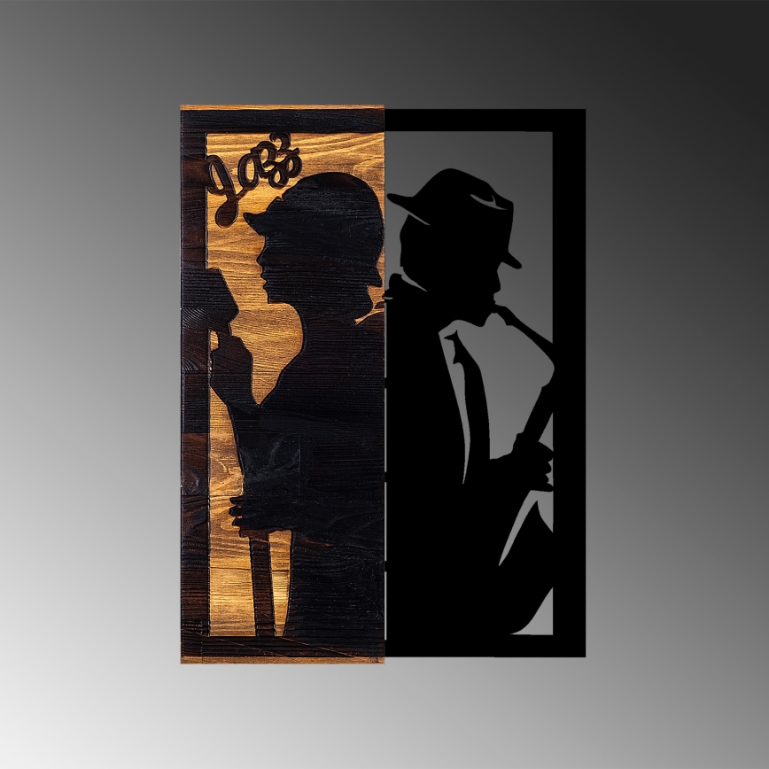 Decoração de parede 32x50 cm jazz