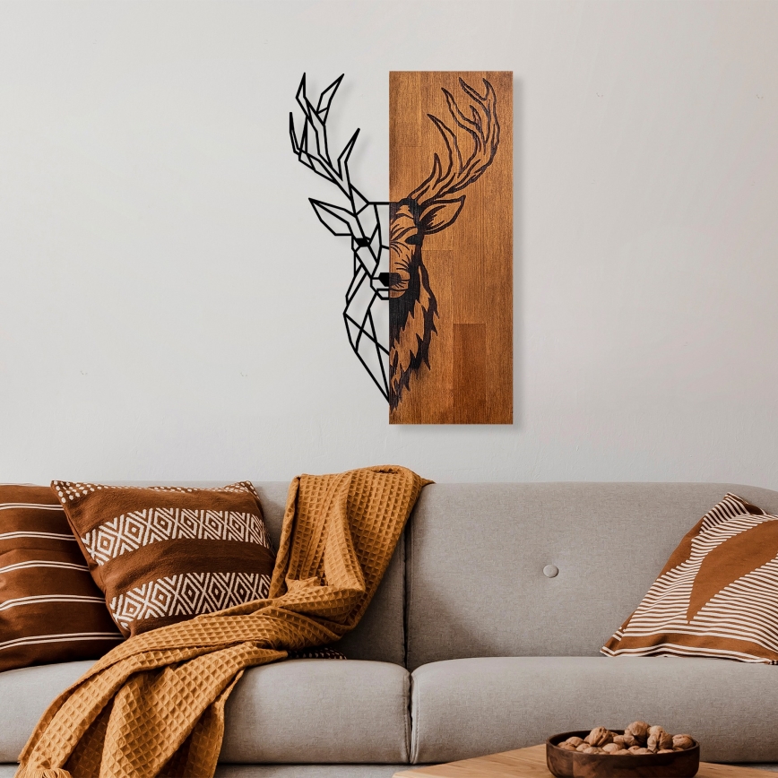 Decoração de parede 36x58 cm veado