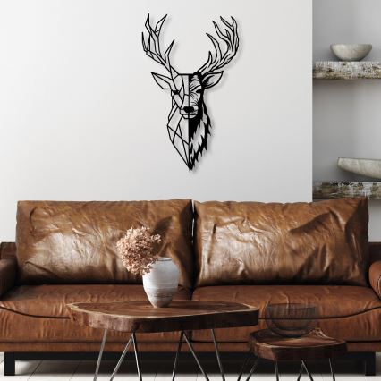 Decoração de parede 42x70 cm veado metal