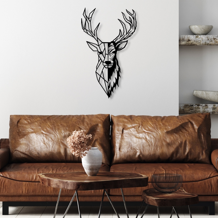 Decoração de parede 42x70 cm veado metal