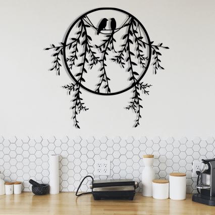 Decoração de parede 45x44 cm galhos em metal