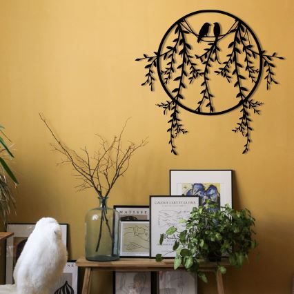 Decoração de parede 45x44 cm galhos em metal