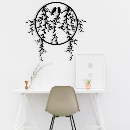 Decoração de parede 45x44 cm galhos em metal