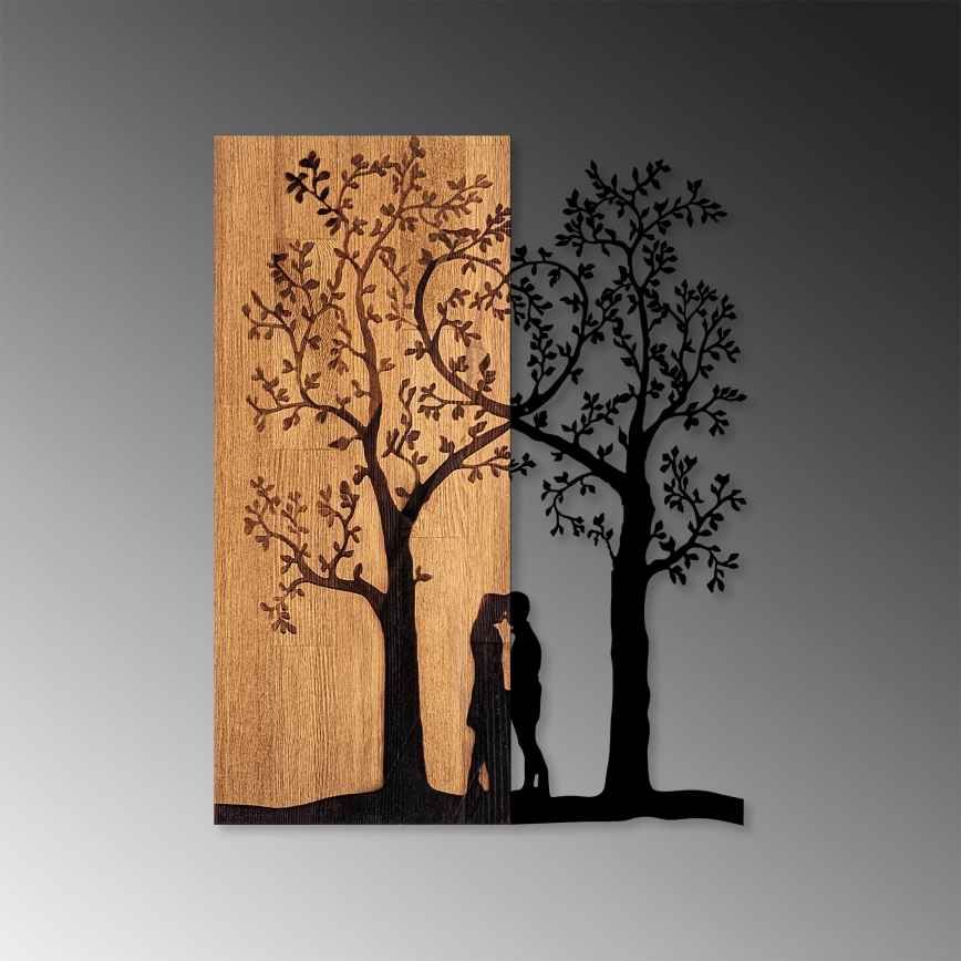 Decoração de parede 45x58 cm árvores