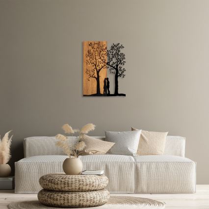 Decoração de parede 45x58 cm árvores
