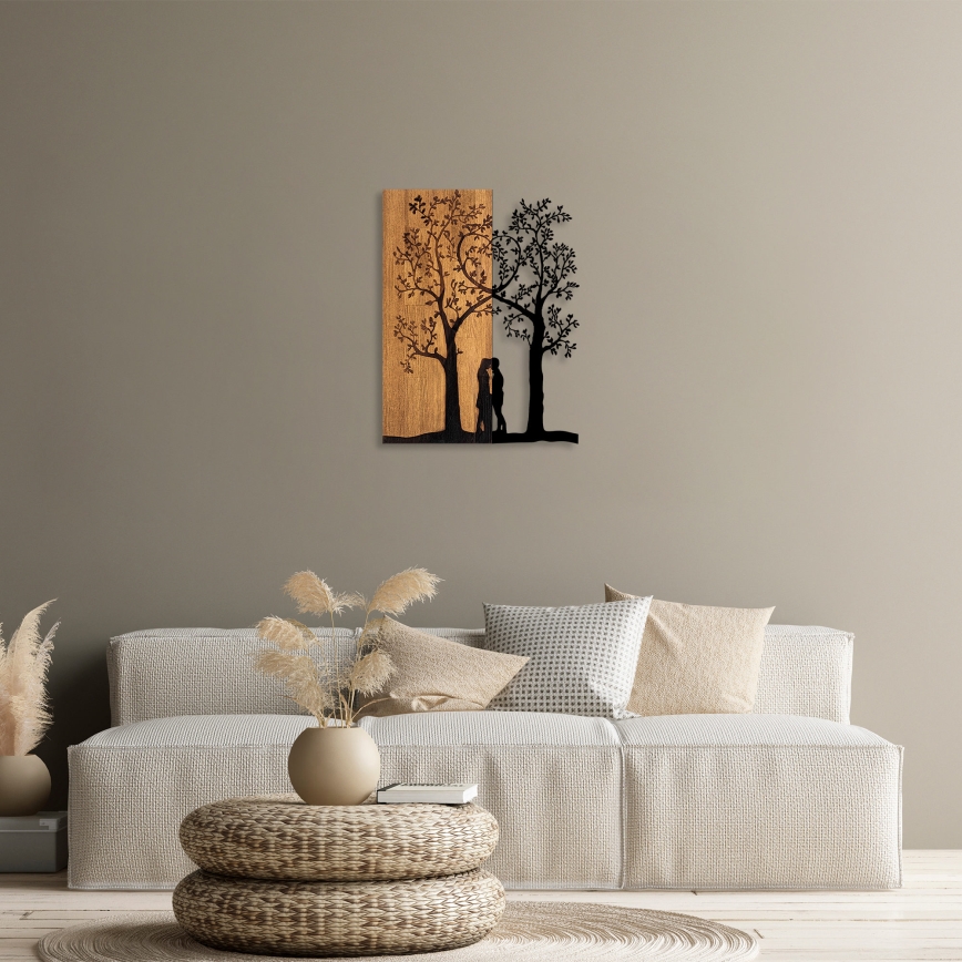 Decoração de parede 45x58 cm árvores