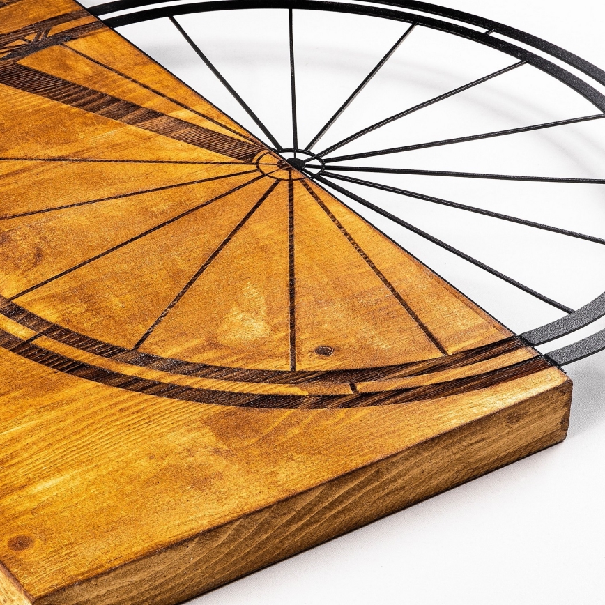 Decoração de parede 45x58 cm bike madeira/metal