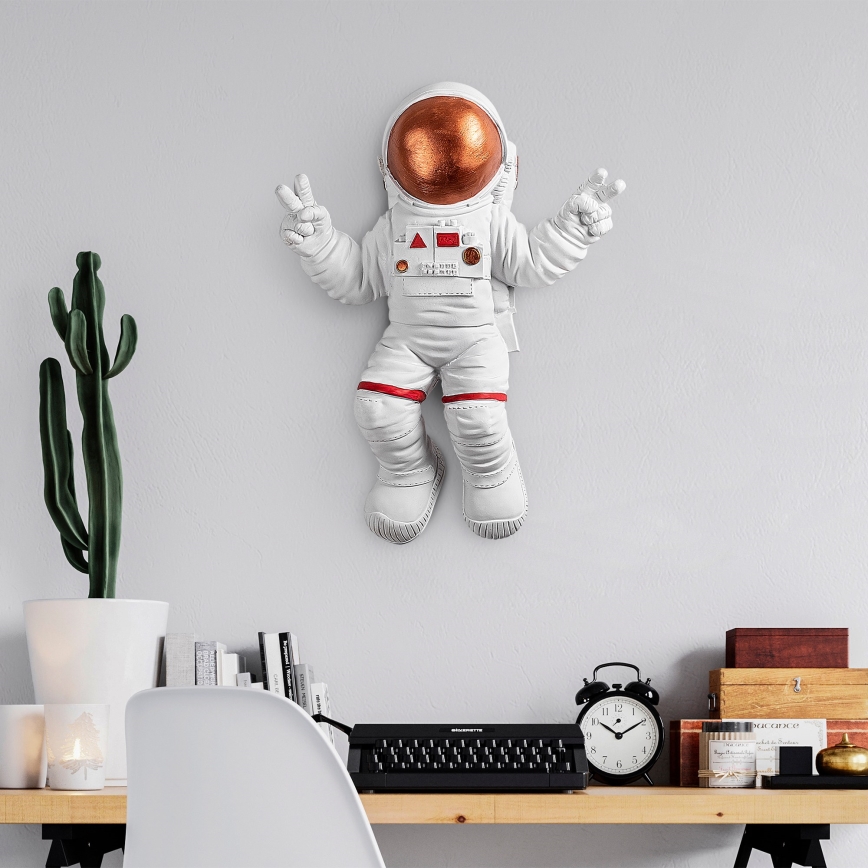 Decoração de parede 47x35 cm astronaut cobre